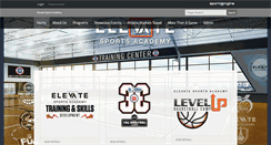 Desktop Screenshot of elevatesportsacademy.com