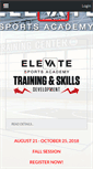 Mobile Screenshot of elevatesportsacademy.com